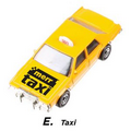 Yellow Taxi Cab Die Cast Car